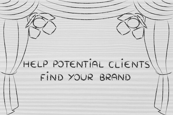 internet marketing concept on stage