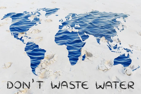 避免水废物图 — 图库照片