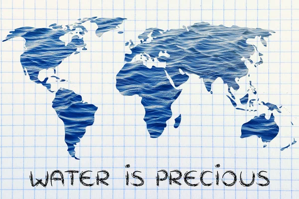 Water is precious illustration — Stock Photo, Image