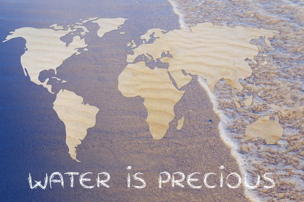 Woda jest ilustracja cennych zasobów — Zdjęcie stockowe