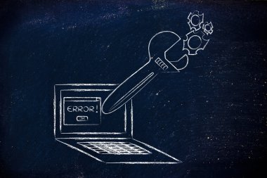 büyük boy anahtarı bilgisayar ekranında hata iletisi sabitleme