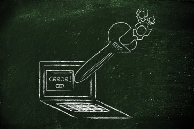 büyük boy anahtarı bilgisayar ekranında hata iletisi sabitleme