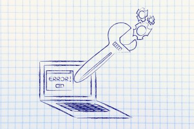 büyük boy anahtarı bilgisayar ekranında hata iletisi sabitleme