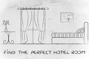 bulmak belgili tanımlık mükemmel otel odası, değerlendirme ve geribildirim