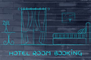 otel rezervasyon, odası iç tasarım