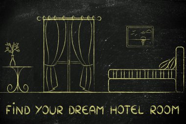 bulmak senin rüya otel odası iç tasarım
