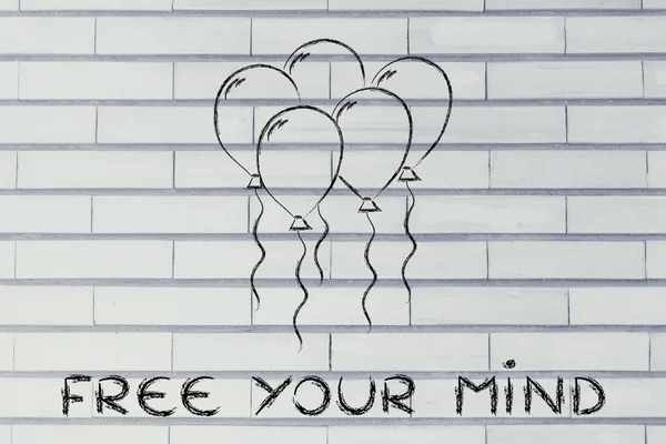 Concept of freeing your mind — Stock Photo, Image