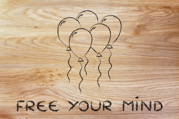 Concept of freeing your mind — Stock Photo, Image