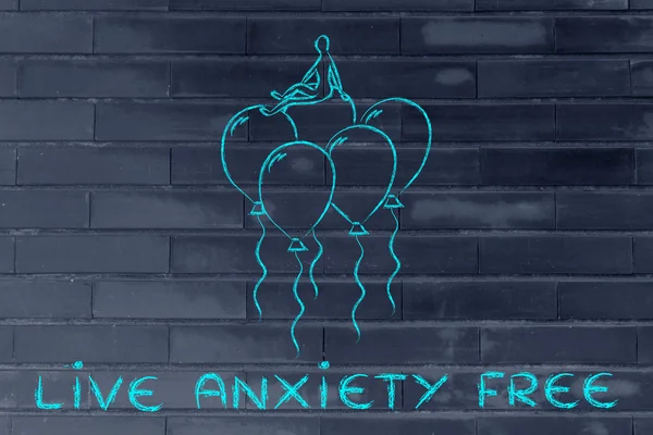 Live anxiety free illustration — Stock Photo, Image