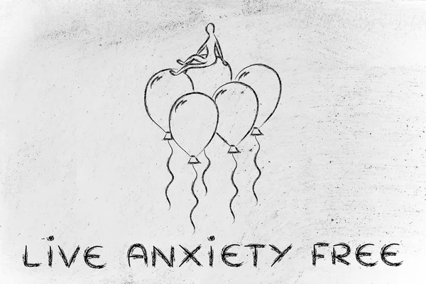 Live anxiety free illustration — Stock Photo, Image