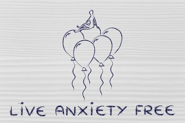 Live anxiety free illustration — Stock Photo, Image