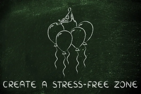 Criar uma ilustração zona livre de stress — Fotografia de Stock