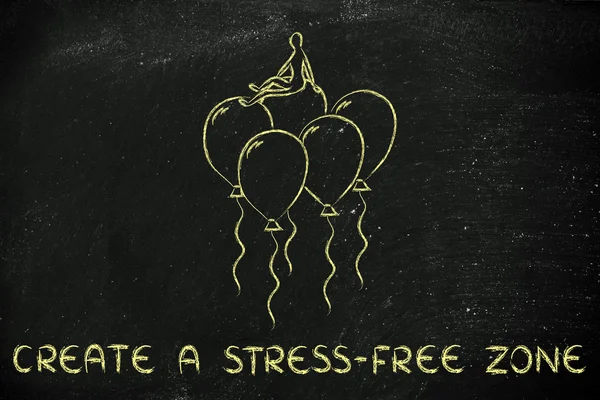Crear una ilustración de zona libre de estrés — Foto de Stock