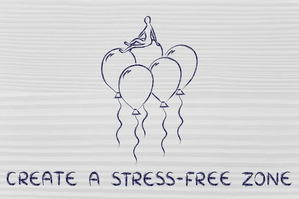 Crear una ilustración de zona libre de estrés —  Fotos de Stock