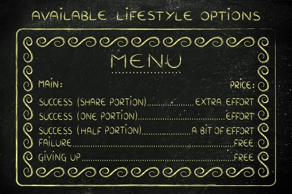 利用可能な生活様式の選択 — ストック写真