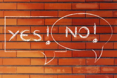 komik kabarcıkları ile zıt görüşleri