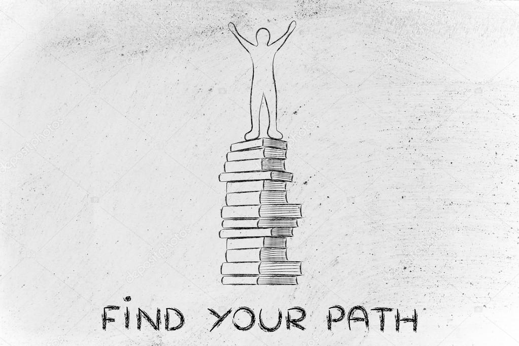 find your path through education concept