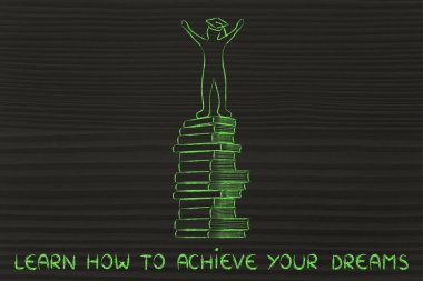 Senin rüyalarını eğitim illüstrasyon yoluyla