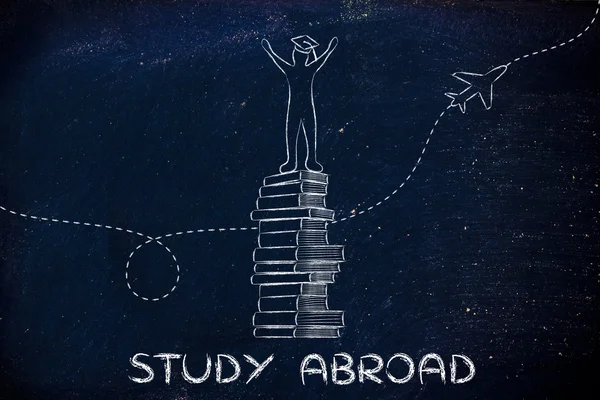 Education: studying abroad — Stock Photo, Image