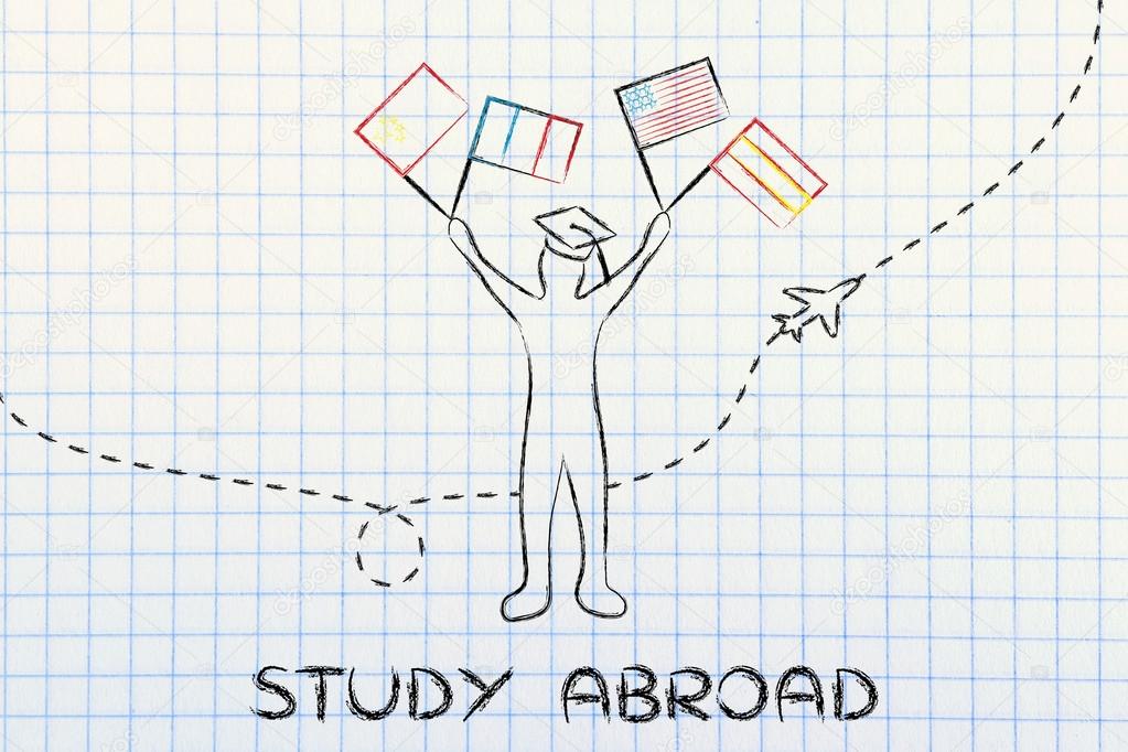 concept of studying abroad