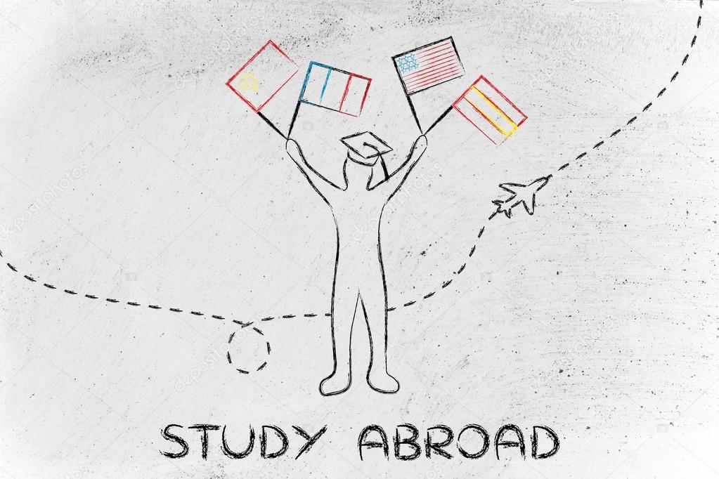 concept of studying abroad