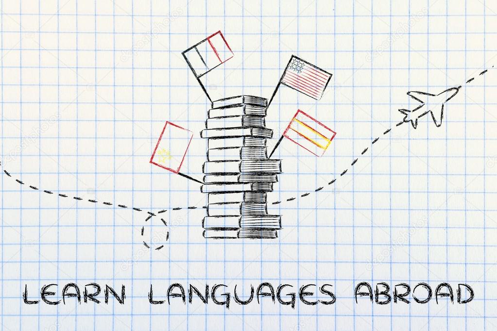 concept of studying foreign languages