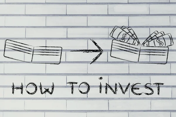 Jak inwestować koncepcja — Zdjęcie stockowe