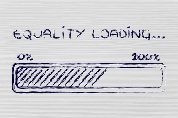 equality loading, progress bar illustration