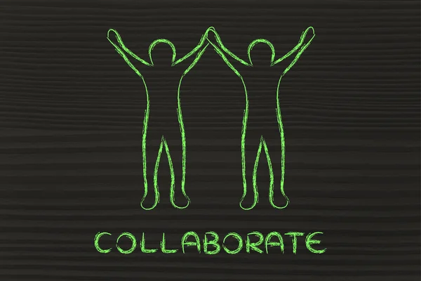 Concept of collaborations and partnerships — Stock Photo, Image