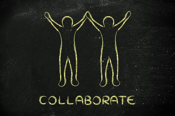 Concept de collaboration et de partenariat — Photo