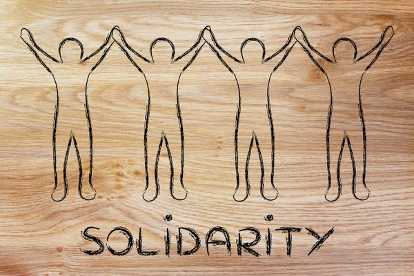 Concepto de solidaridad con la ilustración — Foto de Stock
