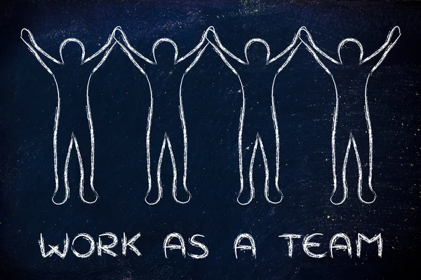 Concept van werk als een team — Stockfoto