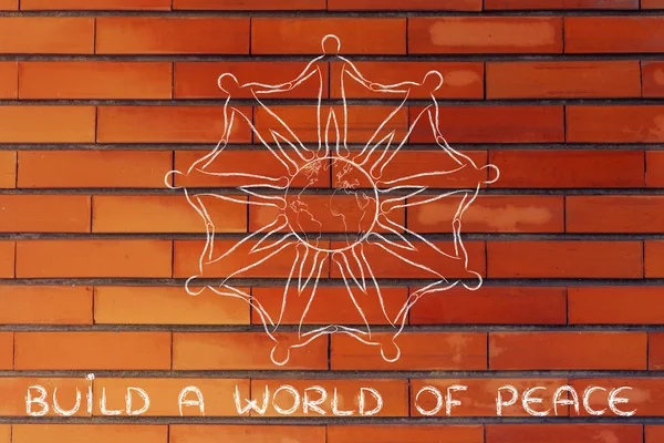 Concepto de construir una paz — Foto de Stock