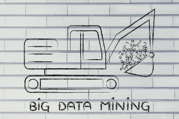 Concepto de minería de big data —  Fotos de Stock
