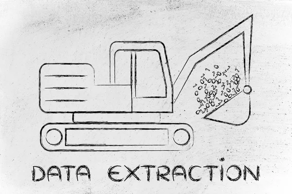 Concepto de extracción de datos —  Fotos de Stock