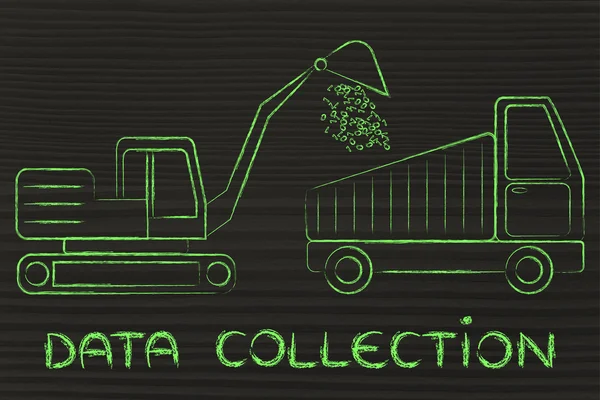 Concept of data collection — Stock Photo, Image