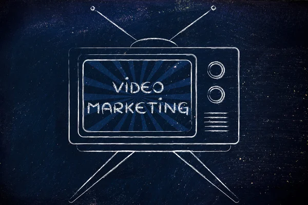 Koncept Video Marketing — Stock fotografie