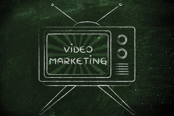 Concept of video marketing — Stock Photo, Image