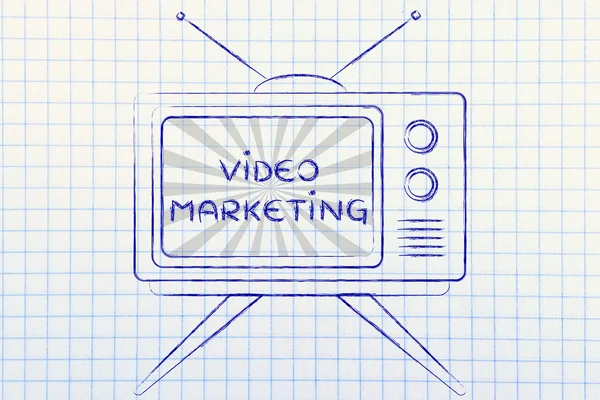 Concept of video marketing — Stock Photo, Image