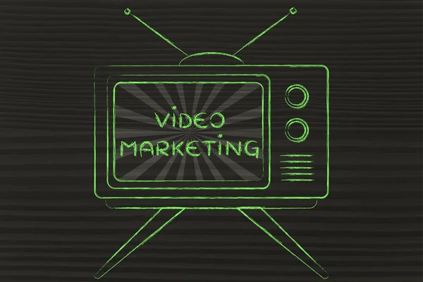 Concept of video marketing — Stock Photo, Image