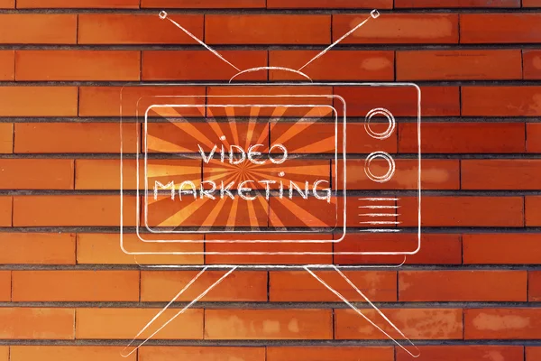 Koncept Video Marketing — Stock fotografie