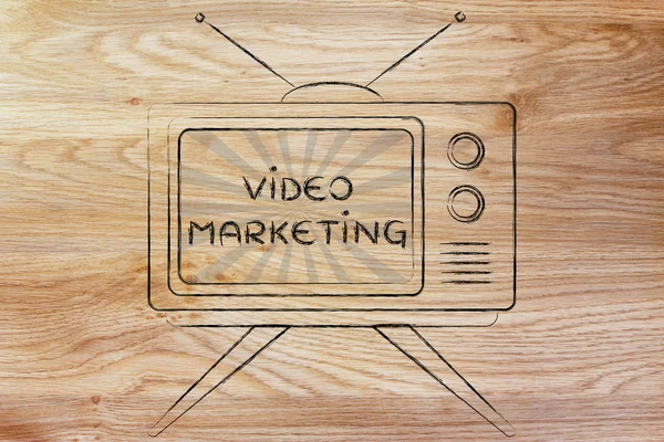 Concept of video marketing — Stock Photo, Image