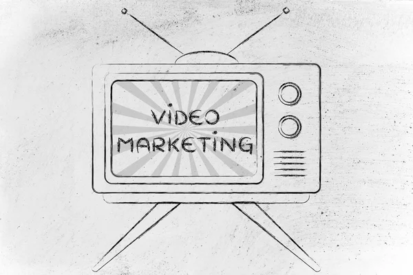 Koncept Video Marketing — Stock fotografie