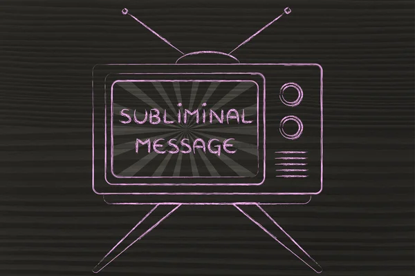 Concept de message subliminal — Photo