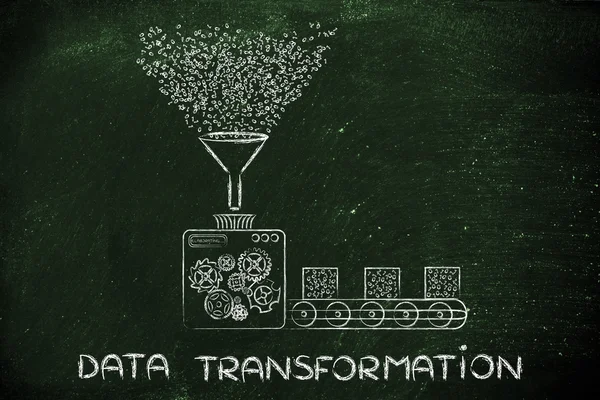 Concepto de transformación de datos — Foto de Stock