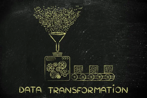 Concepto de transformación de datos — Foto de Stock