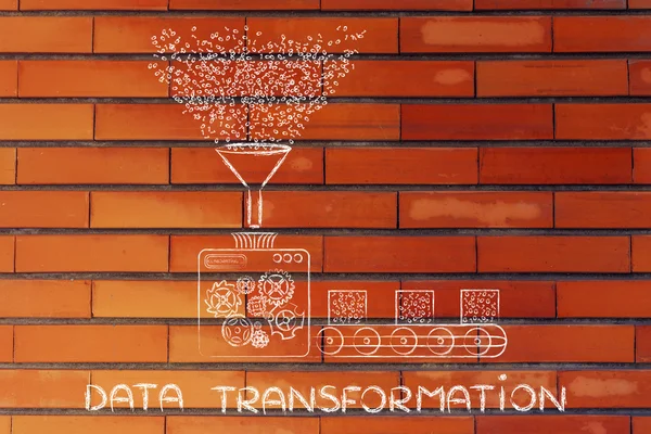 Concepto de transformación de datos —  Fotos de Stock