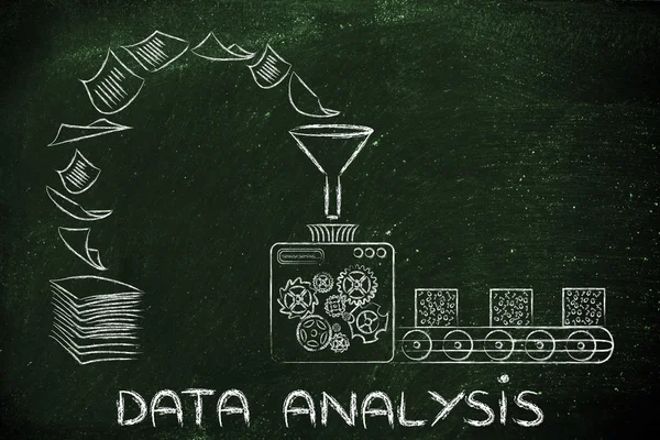 Concept of data analysis & business intelligence — 스톡 사진