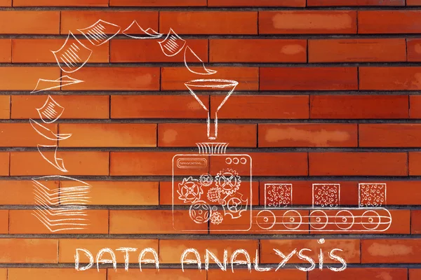 Concept of data analysis & business intelligence — ストック写真