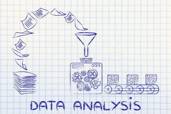 Concept of data analysis & business intelligence — Stockfoto